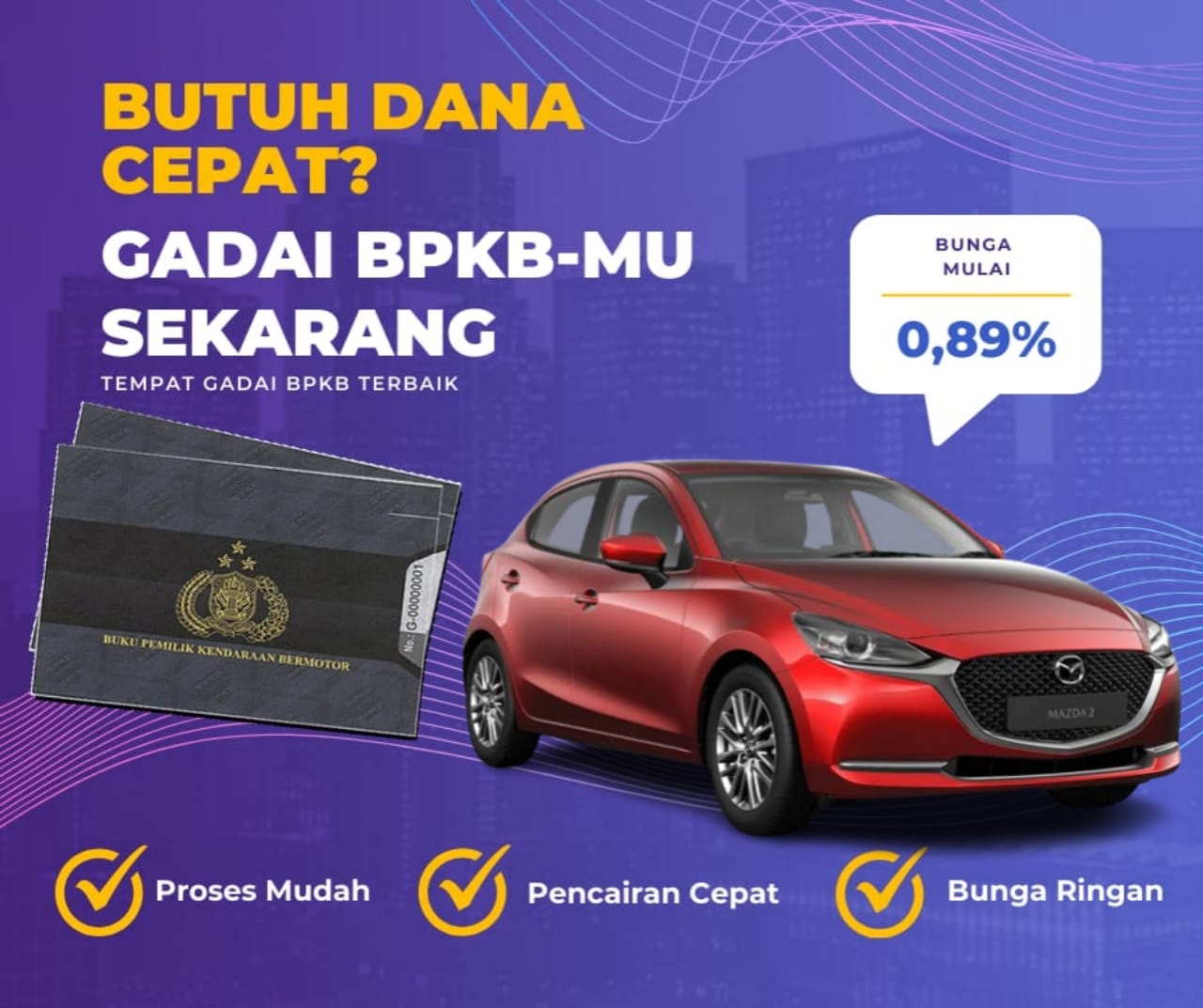 Kredit Jaminan Bpkb Mobil Mazda 2 Dapat Dana Berapa? Seperti Ini Simulasinya